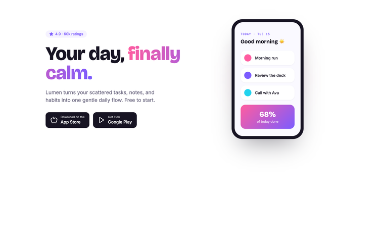 App Download template preview