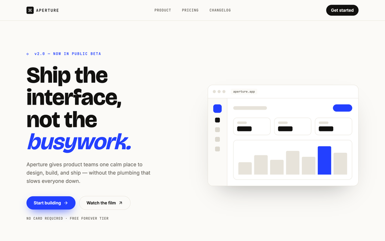 Landing Page template preview