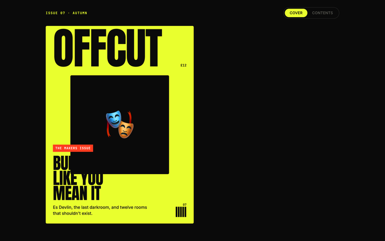 Magazine template preview